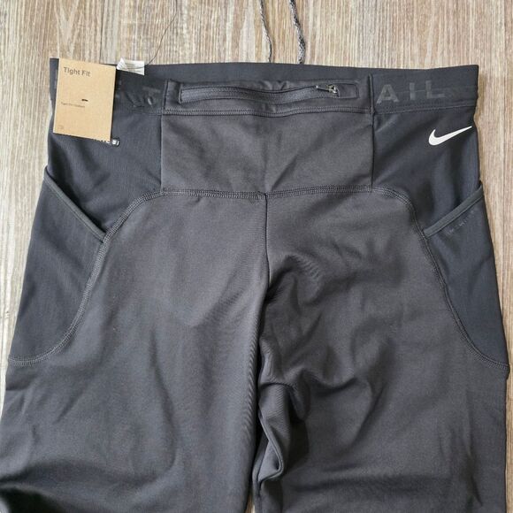 Nike Trail Lunar Ray Winterized Running Tights Pants Black White Men's Medium M - Picture 8 of 14